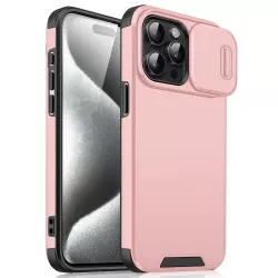 Cover iPhone 15 Rosa con Sportellino per Fotocamera