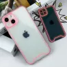 Cover iPhone 15 con Bordi Rosa Fluo