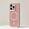 Cover iPhone 15 Rosa Bucherellata per Dissipazione