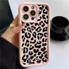 Cover iPhone 15 Rosa Leopardata