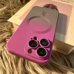 Cover iPhone 15 Viola e Grigia