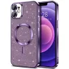 Cover iPhone 15 Viola Glitterata