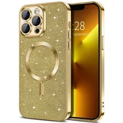 Cover iPhone 15 Oro Glitterata