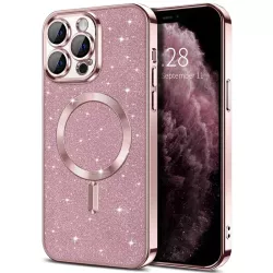 Cover iPhone 15 Rosa Glitterata