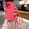 Cover iPhone 15 Rosa con Laccio Regolabile