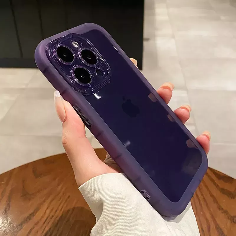 Cover iPhone 15 Viola Scuro con Paraurti Cover iPhone 15 Viola Scuro con Paraurti