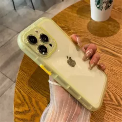 Cover iPhone 15 Gialla con Paraurti