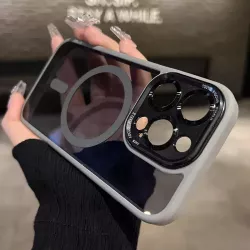 Cover iPhone 15 Grigia con Paraurti Plus