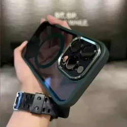 Cover iPhone 15 Verde con Paraurti Plus